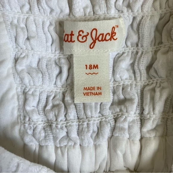 Cat&Jack Baby Girl Summer Dresses Bundle Star Print Dress Eyelet Midi Dress 18mo - Picture 16 of 16